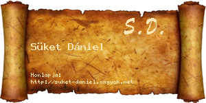 Süket Dániel névjegykártya